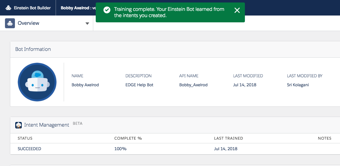 einstein platform services certificate